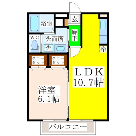 西牟田駅 徒歩48分 2階の物件間取画像